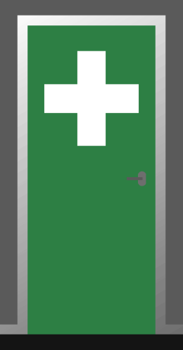 Deursticker "EHBO"