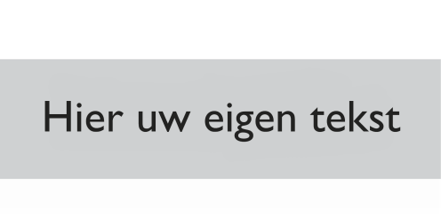 Zelfklevend deurbordje met Eigen Tekst
