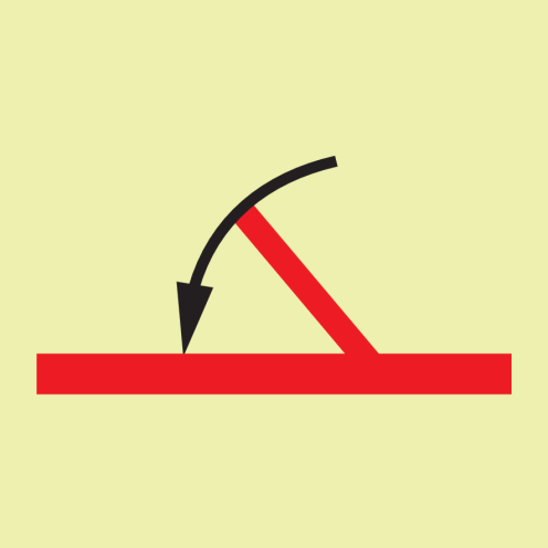 IMO Sign "A" class fire door self-closing 