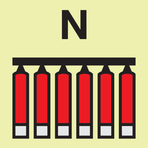 IMO Sign Fixed Nitrogen Extinguishing Battery