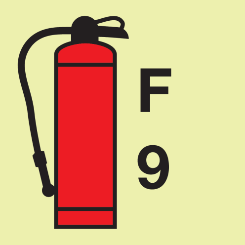 IMO Sign Foam Fire Extinguisher F9