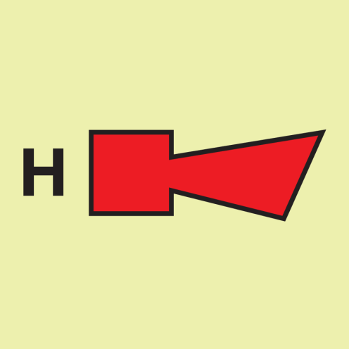IMO Sign Halon Horn