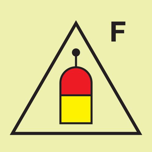 IMO Sign Remote release station Foam