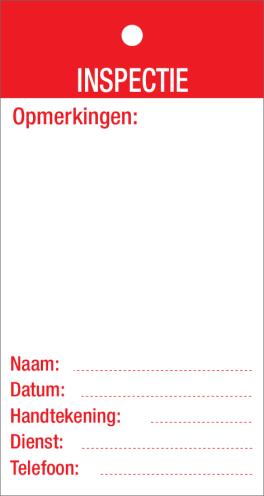 ctietag Inspectie (NL) - PVC Label