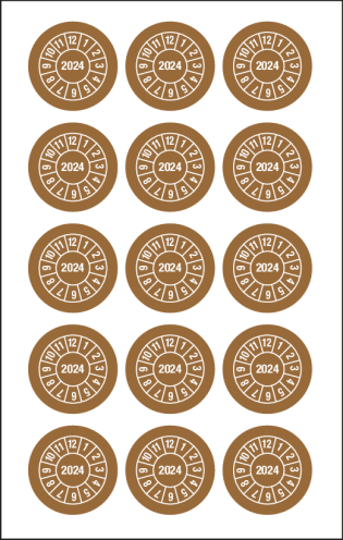 Keuringssticker - met jaartal