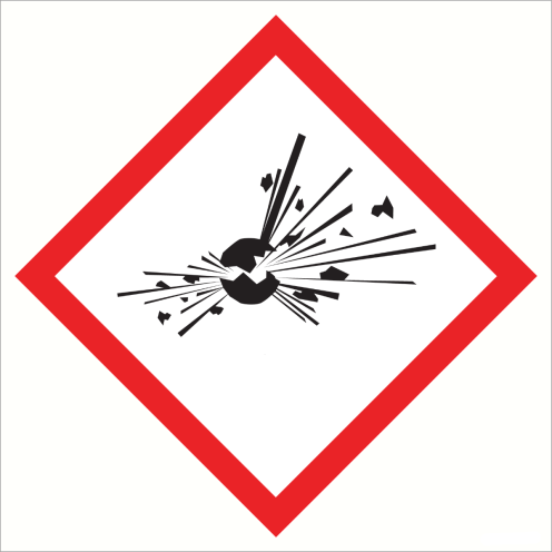 Magneet met pictogram "Explosieve Stoffen" - GHS01