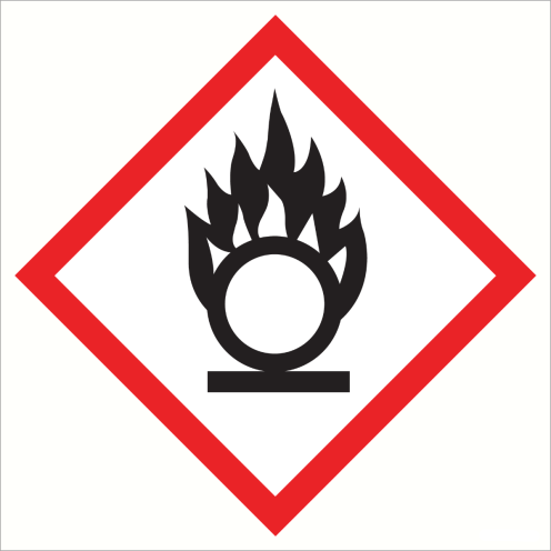 Magneet met pictogram "Oxiderende Stoffen" - GHS03