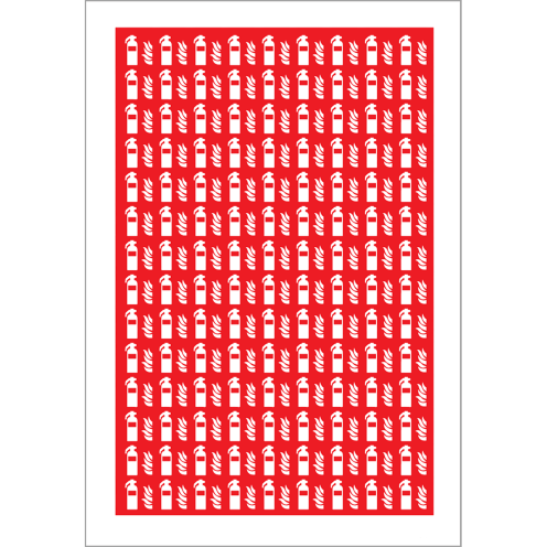 Stickers Minipicto Brandblusser met vlam
