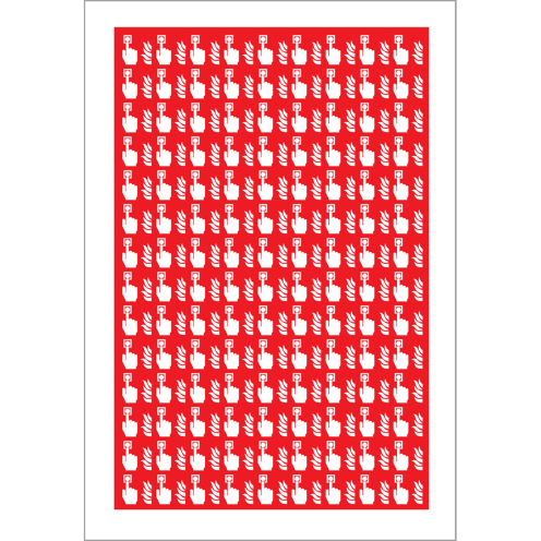 Sticker minipico Handmelder