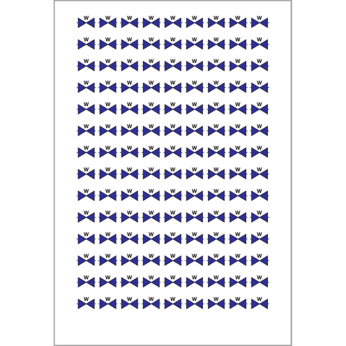 Sticker mini picto afsluiter water