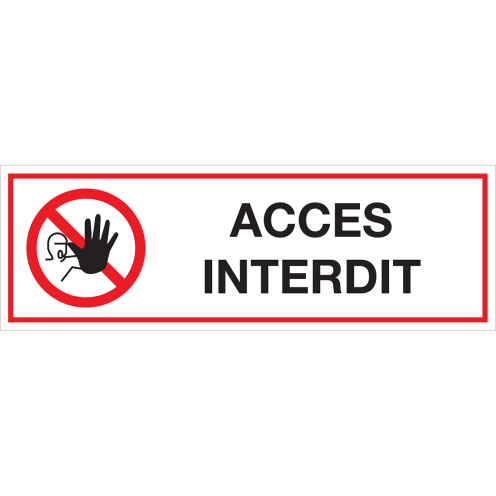 Panneau Acces interdit
