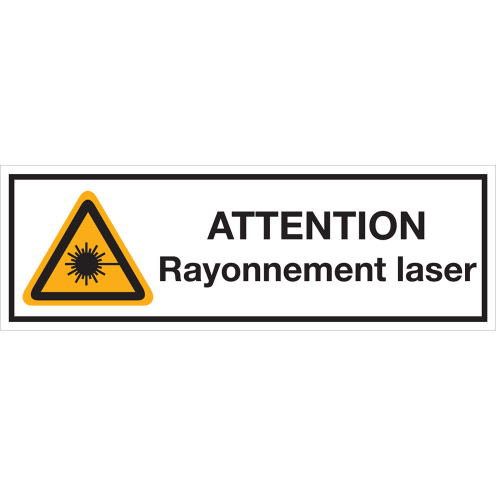 Panneau Attention Rayonnement laser