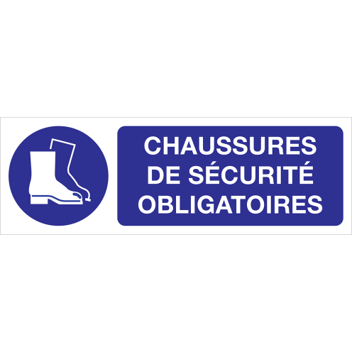 Panneau chaussures de securite obligatoire
