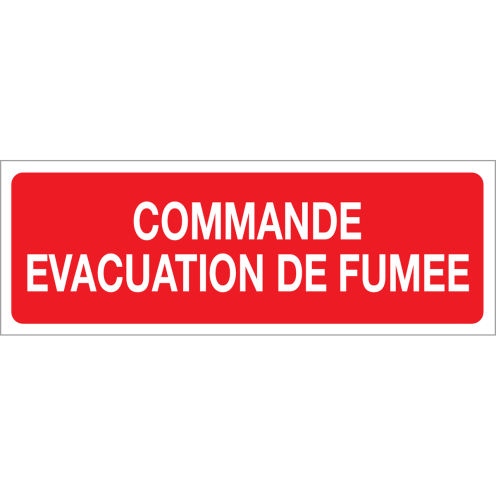 Panneau commande evacuation de fumee