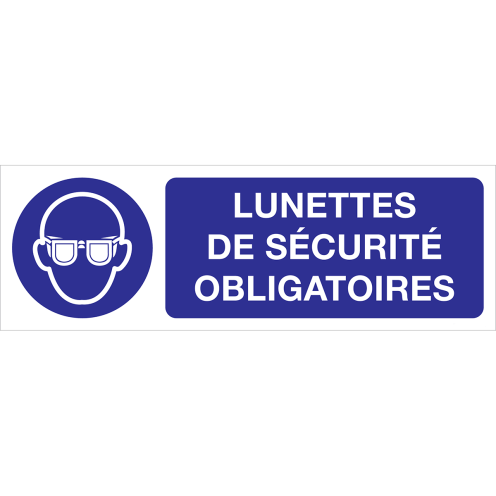 Panneau Lunettes de securite obligatoires