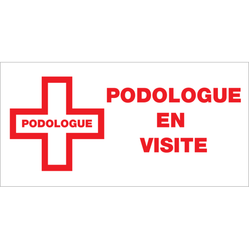Panneau podologue en visite