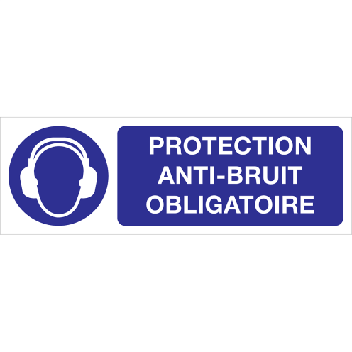 Panneau Protection anti-bruit obligatoires