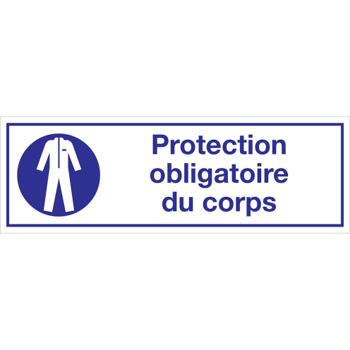 Panneau Protection obligatoire du corps