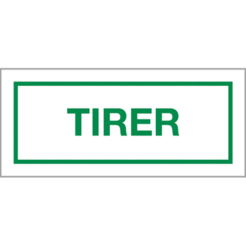 Panneau Tirer