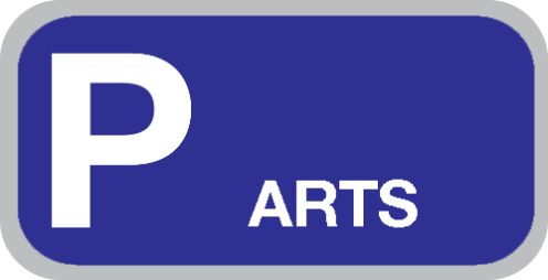 Parkeerbord "Arts" aluminium 400x200mm