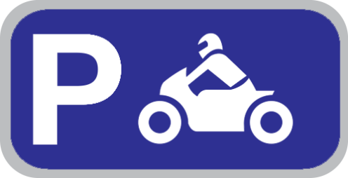 Parkeerbord "Motoren" aluminium 400x200mm