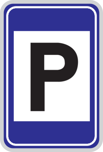 Parkeerbord "Parkeerplaats" aluminium 400x600mm
