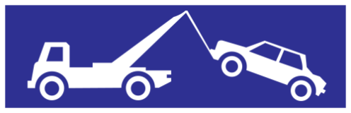 Parkeerbord "Wegsleepregeling" Dibond 340x110mm