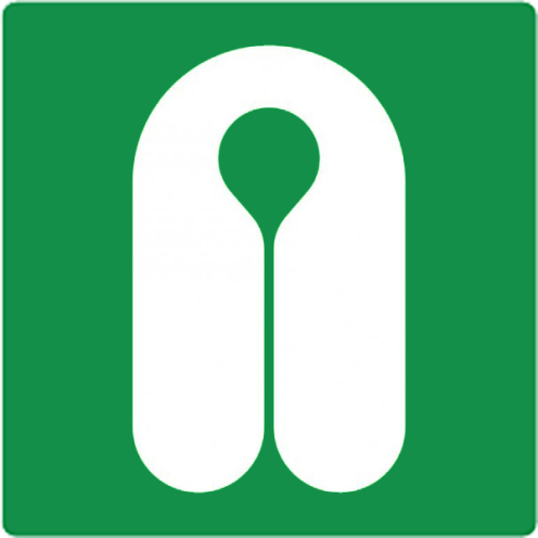 Sticker met pictogram reddingsvest ISO 7010