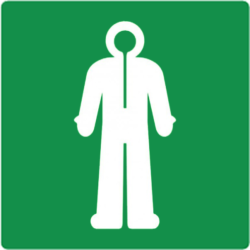Bord met pictogram survival kleding ISO 7010