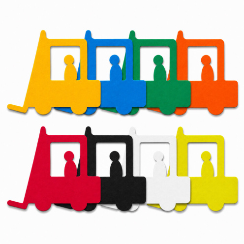 PictoRoute Vloersticker Heftruck