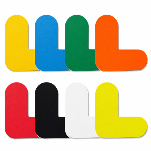 PictoStripe Vloersticker Hoekstuk