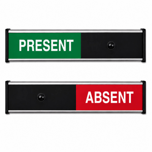 Schuifbord Present - Absent
