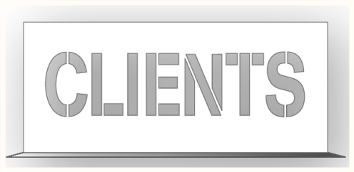 Sjabloon Clients 700x300mm