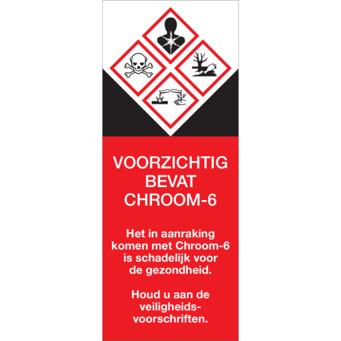 Sticker Chroom 6 Markering 