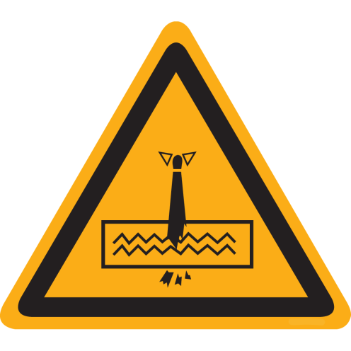 Sticker met pictogram "Versnipperaar"