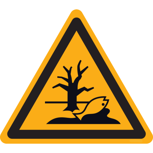 Sticker met pictogram "Waarschuwing Milieugevaar"