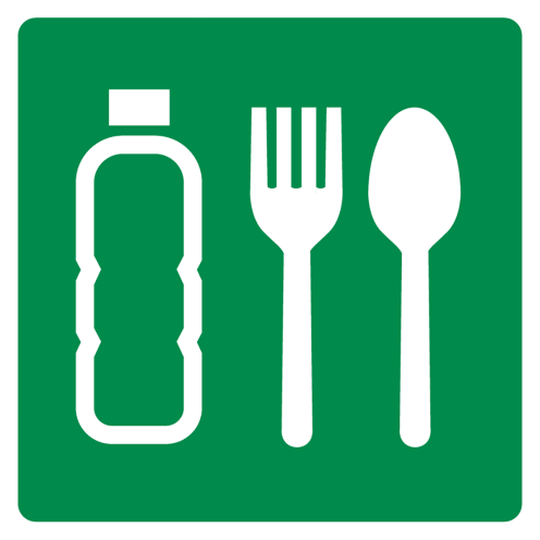 Sticker met pictogram noodrantsoen volgens ISO7010 - E074