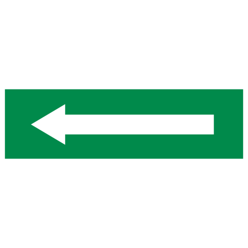 Pijl groen (sticker)