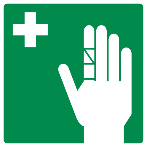 Sticker met pictogram Pleisterautomaat