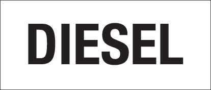 Brandstofsticker Diesel