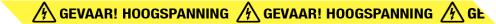 Afzetlint Gevaar! Hoogspanning 300mtr