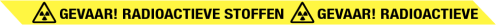 Afzetlint Gevaar! Radioactieve stoffen 300mtr