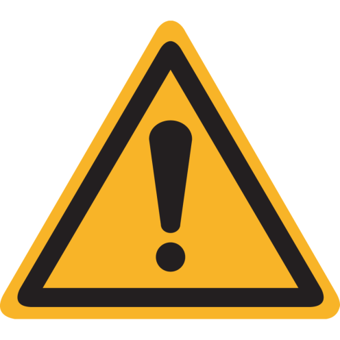 Sticker Algemeen gevaar uv-line