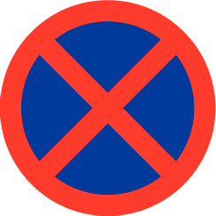 Verkeersbord (E02) - Stilstaan en Parkeren Verboden
