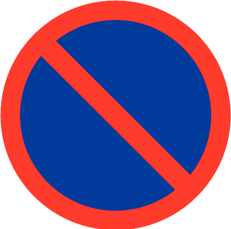 Verkeersbord (E01) - Parkeren Verboden
