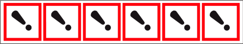 Verpakkingstape op rol met pictogram "Gevaarlijke, schadelijke en irriterende stoffen" - GHS07