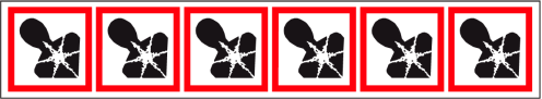 Verpakkingstape op rol met pictogram "Gezondheidsgevaar" - GHS 08
