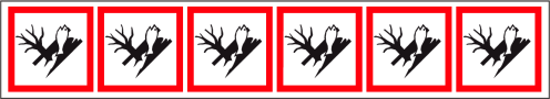 Verpakkingstape op rol met pictogram "Schadelijk voor milieu" - GHS 09