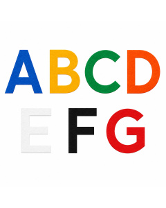 Pictolean letters vloersticker