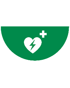 Vloersticker AED ISO7010